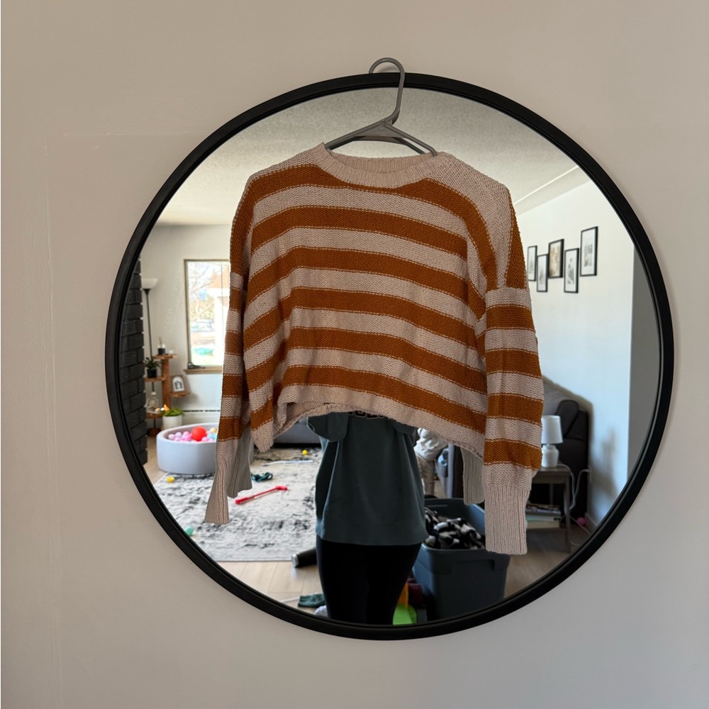 Striped Brown and Cream Sweater